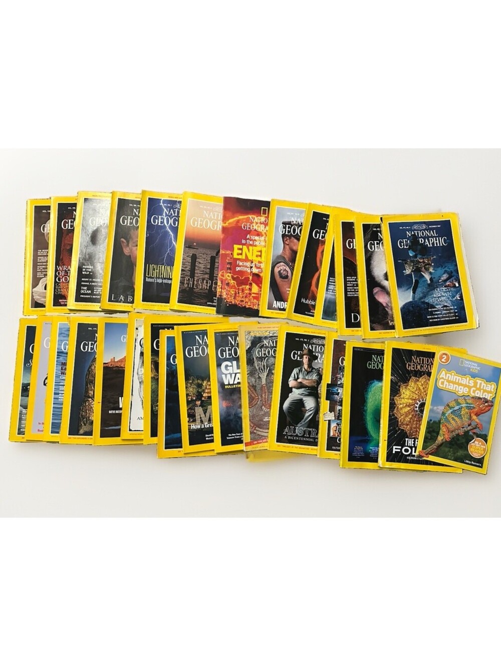 National Geographic Magazine Lot of 29 Mixed Years Vintage Modern + Kids